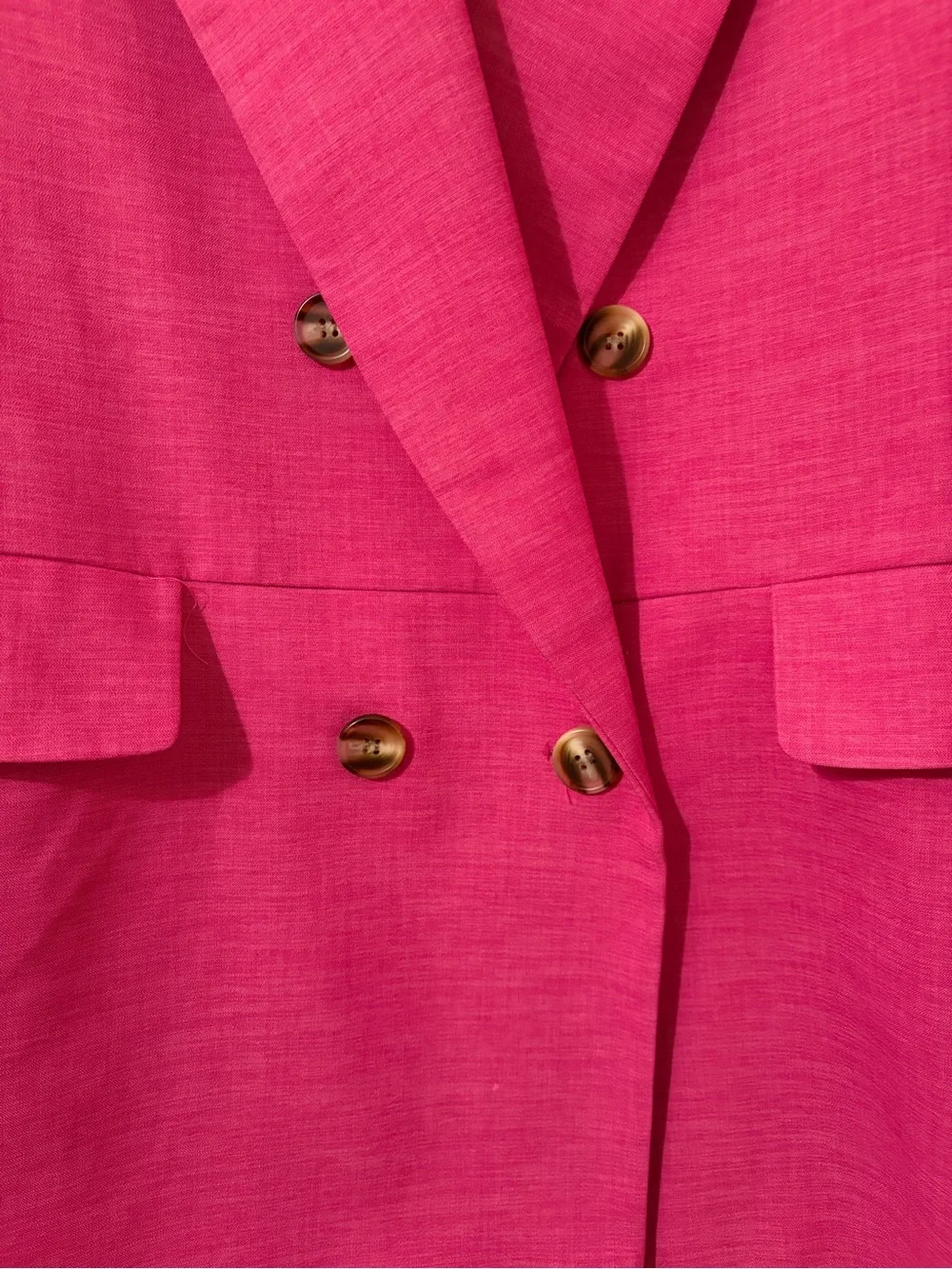 Topshop Pink Double-Breasted Women's Blazer